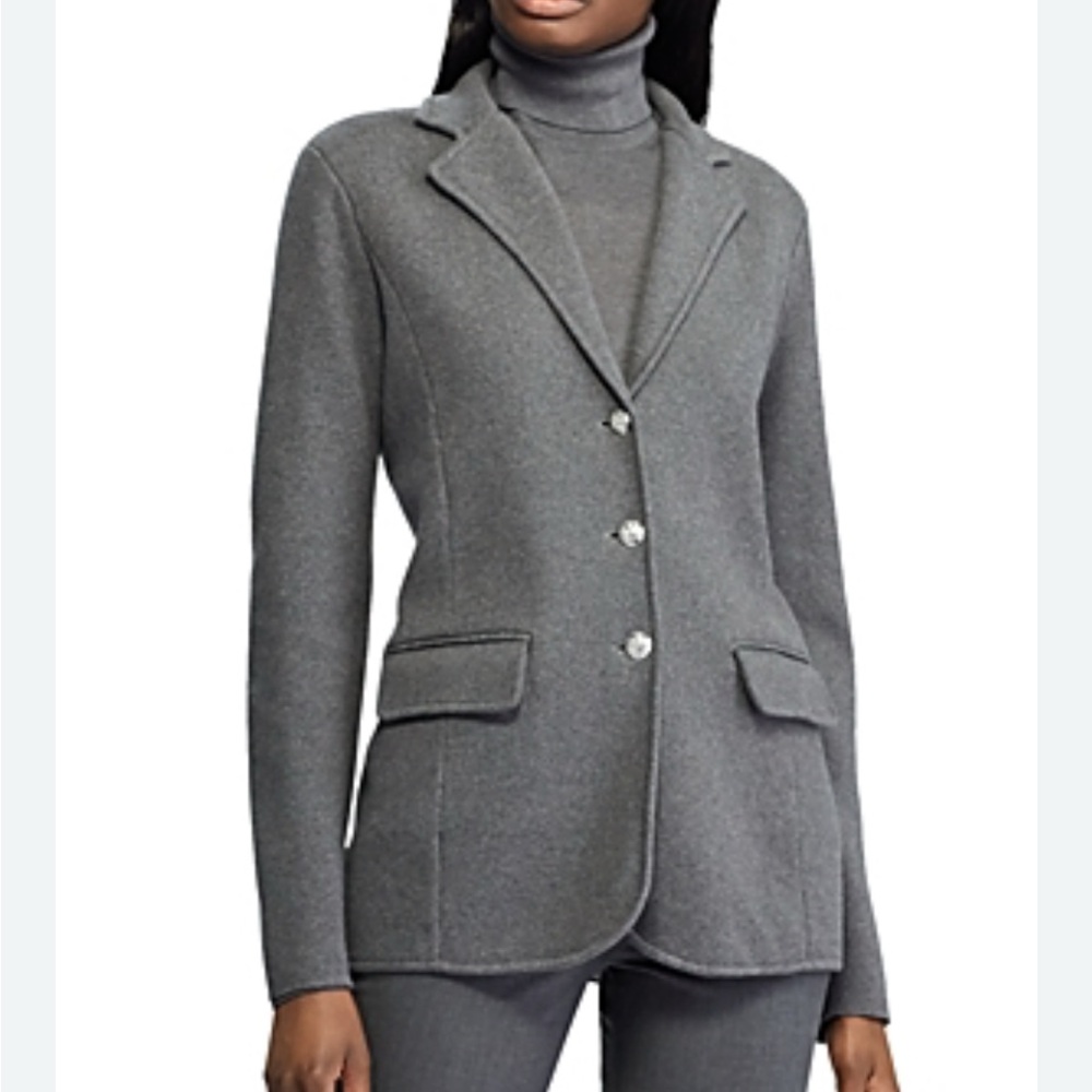 Ralph Lauren Knit Sweater Blazer Grey size XSP